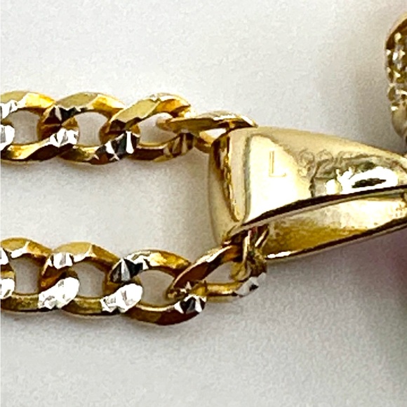 18K Gold Plated over 925 Sterling Silver Multicolor Elephant Necklace - Picture 6 of 10